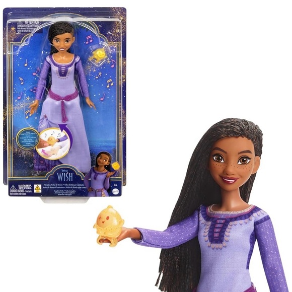 Disney Wish Singing Asha De Rosas Cantante Doll - Picture 3 of 9